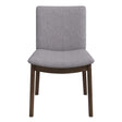 Laura Light Grey Linen Solid Wood Dining Chair (Set Of 2) by Ashcroft Imports at Eve Furniture