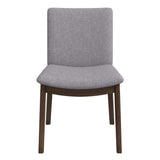 Laura Light Grey Linen Solid Wood Dining Chair (Set Of 2) by Ashcroft Imports at Eve Furniture