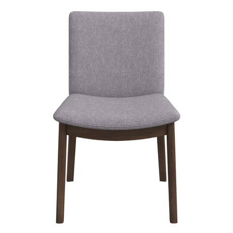 Laura Light Grey Linen Solid Wood Dining Chair (Set Of 2) by Ashcroft Imports at Eve Furniture