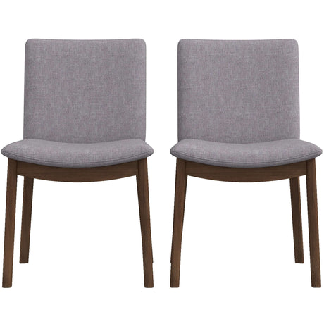 Laura Mid-Century Modern Solid Wood Dining Chair (Set of 2) Burnt Orange Velvet