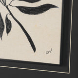 Laurel Branch by Cristina Bartl Villa Hand-Embellished Textured Framed Artwork Matted Under Glass by Mercana at Eve Furniture
