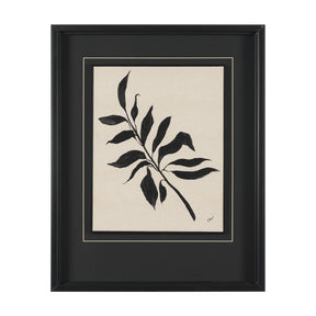 Laurel Branch by Cristina Bartl Villa Hand-Embellished Textured Framed Artwork Matted Under Glass by Mercana at Eve Furniture