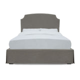 Laurel California King Upholstered Skirted Storage Panel Bed in Wheat by Modus Furniture at Eve Furniture