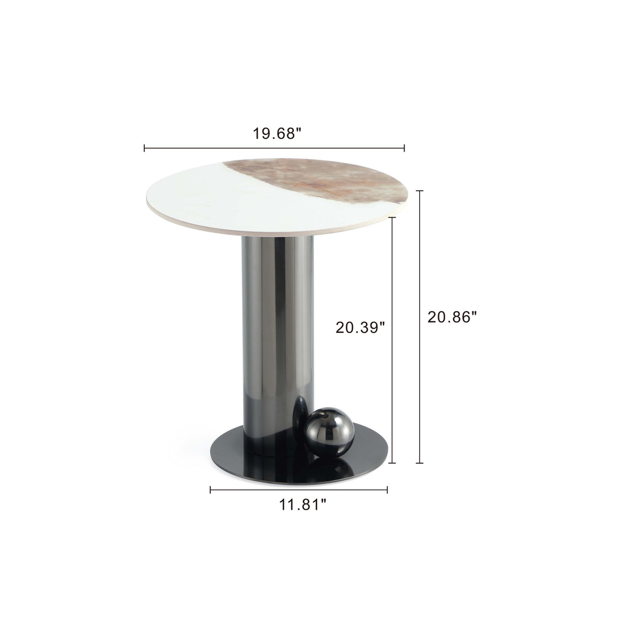 Laurel Coffee Table and End Table in Black (set of 2) by Manhattan Comfort at Eve Furniture