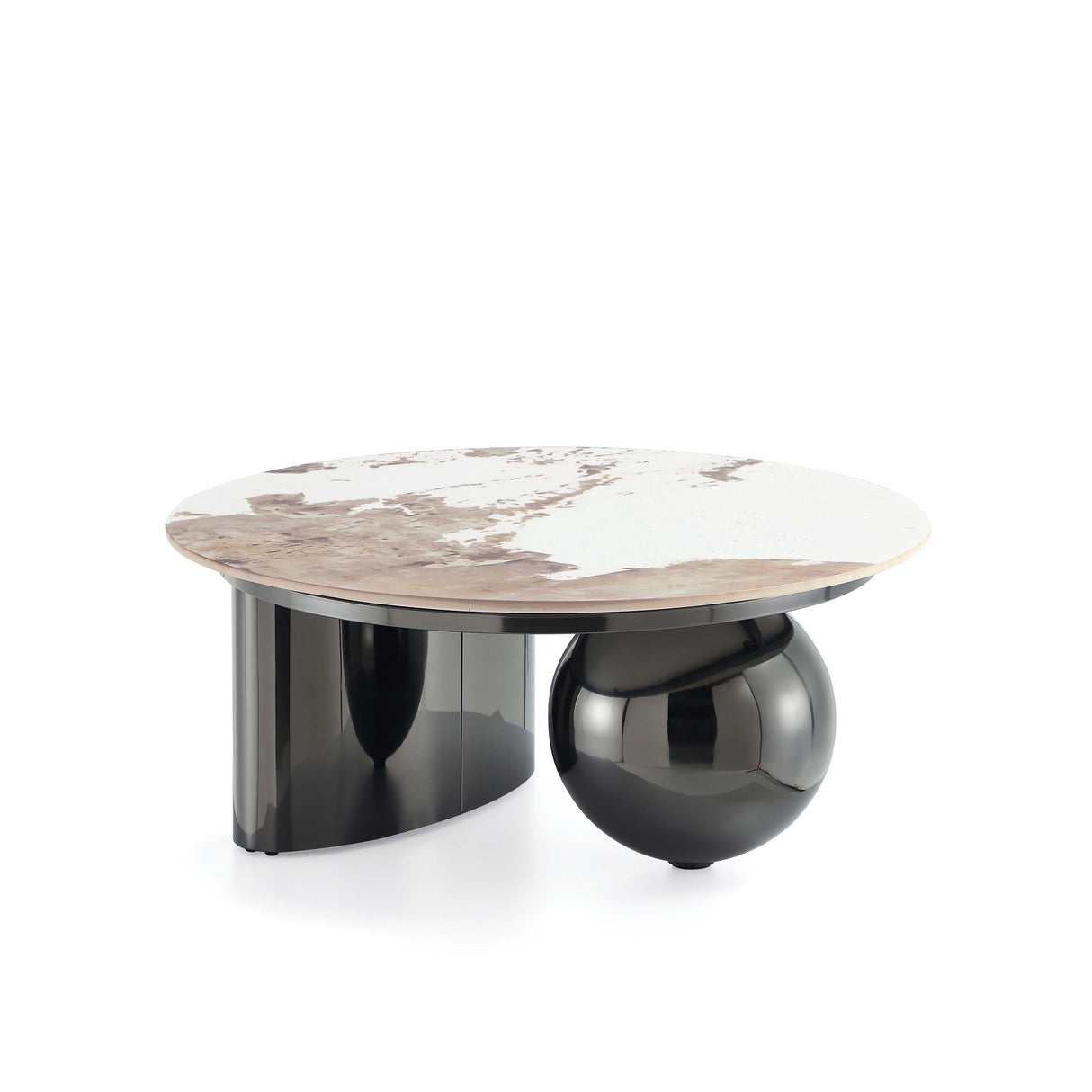 Laurel Coffee Table and End Table in Black (set of 2) by Manhattan Comfort at Eve Furniture