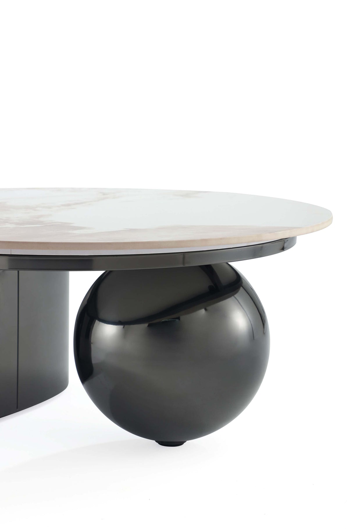Laurel Coffee Table and End Table in Black (set of 2) by Manhattan Comfort at Eve Furniture