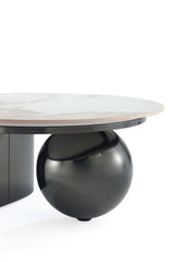 Laurel Coffee Table and End Table in Black (set of 2) by Manhattan Comfort at Eve Furniture