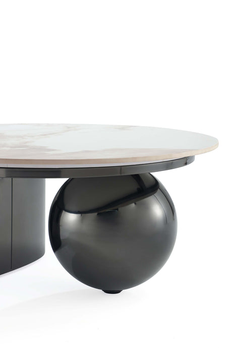 Laurel Coffee Table and End Table in Black (set of 2) by Manhattan Comfort at Eve Furniture