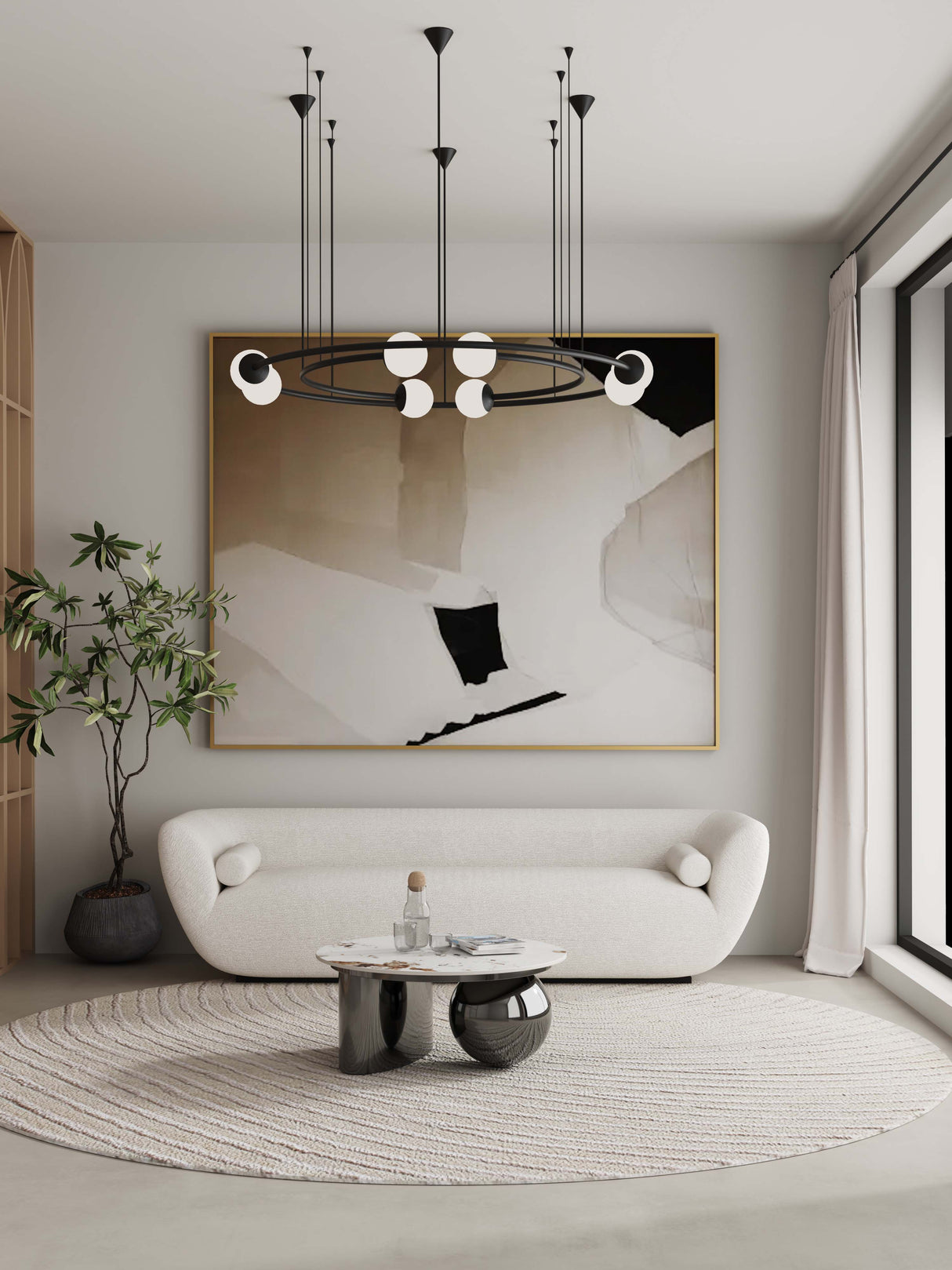 Laurel Coffee Table in Black by Manhattan Comfort at Eve Furniture