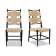 Laurel Natural/Charcoal Black Dining Chair (Set of 2) by Moe's Home at Eve Furniture