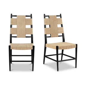 Laurel Natural/Charcoal Black Dining Chair (Set of 2) by MOES at Eve Furniture