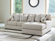 Laurelgrove Pebble 2-Piece Sectional Sofa with RAF Chaise by Ashley at Eve Furniture