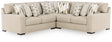 Laurelgrove Pebble 3-Piece Sectional by Ashley at Eve Furniture