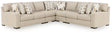 Laurelgrove Pebble 5-Piece Sectional by Ashley at Eve Furniture