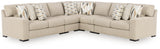 Laurelgrove Pebble 5-Piece Sectional by Ashley at Eve Furniture