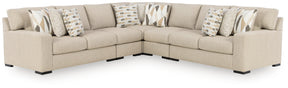 Laurelgrove Pebble 5-Piece Sectional by Ashley at Eve Furniture