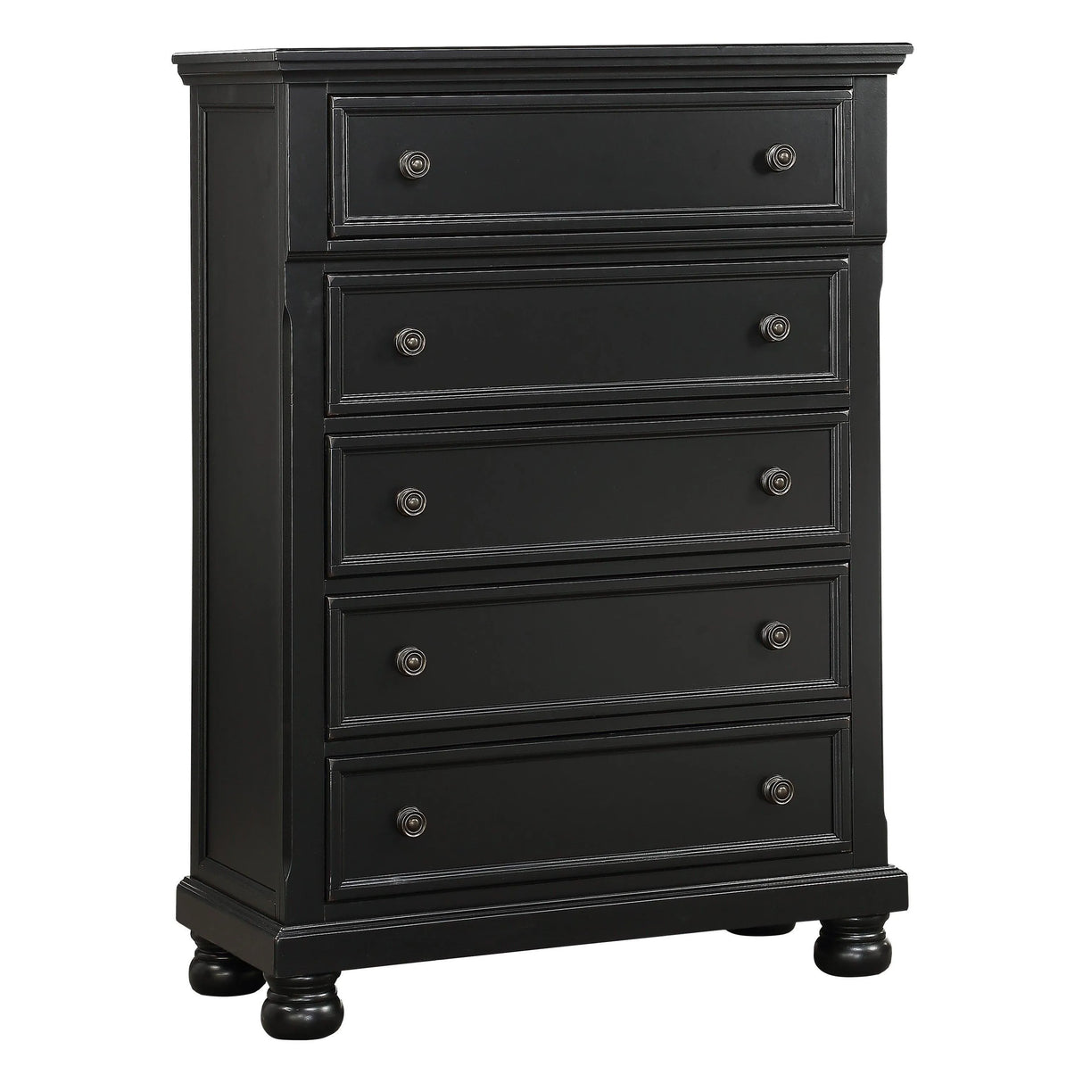 Laurelin Black Sleigh Storage Platform Bedroom Set by Homelegance at Eve Furniture