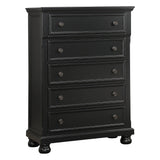 Laurelin Black Sleigh Storage Platform Bedroom Set by Homelegance at Eve Furniture