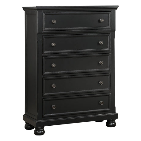 Laurelin Black Sleigh Storage Platform Bedroom Set by Homelegance at Eve Furniture
