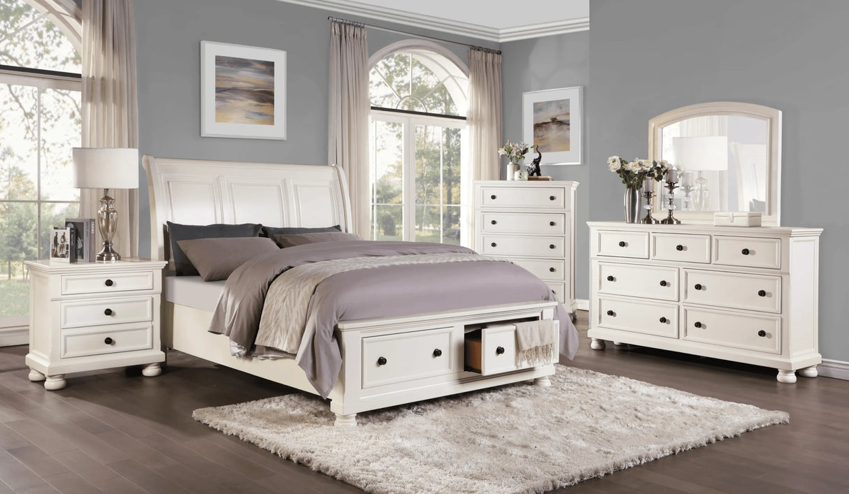 Laurelin White Dresser by Homelegance at Eve Furniture