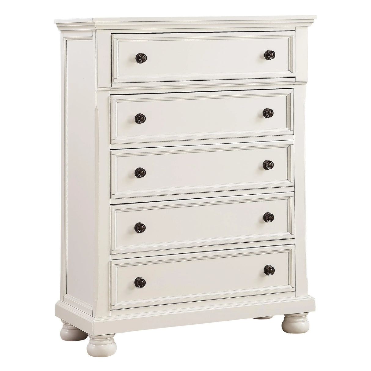 Laurelin White Sleigh Storage Platform Bedroom Set by Homelegance at Eve Furniture