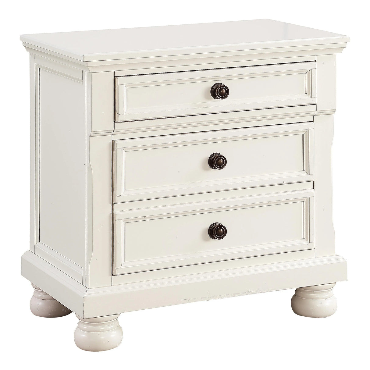 Laurelin White Sleigh Storage Platform Bedroom Set by Homelegance at Eve Furniture