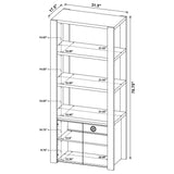 Laurelton Light Oak 3-Piece Entertainment Center TV Stand by Coaster at Eve Furniture