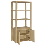 Laurelton Light Oak 3-Shelf Media Tower Tall Pier Cabinet by Coaster at Eve Furniture