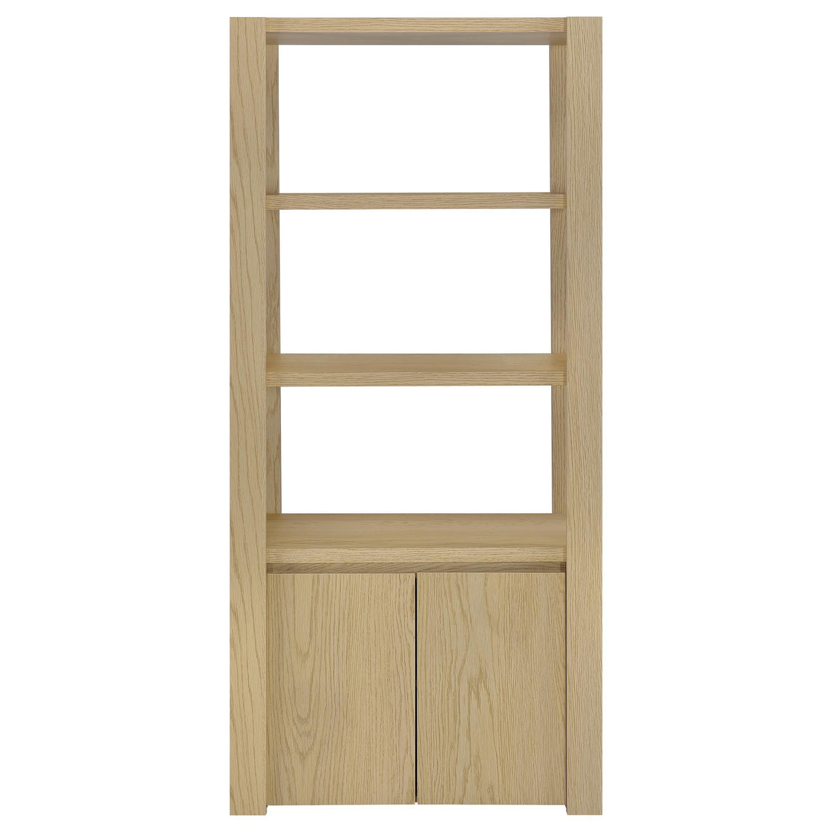 Laurelton Light Oak 3-Shelf Media Tower Tall Pier Cabinet by Coaster at Eve Furniture