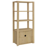 Laurelton Light Oak 3-Shelf Media Tower Tall Pier Cabinet by Coaster at Eve Furniture
