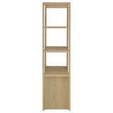 Laurelton Light Oak 3-Shelf Media Tower Tall Pier Cabinet by Coaster at Eve Furniture