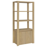 Laurelton Light Oak 3-Shelf Media Tower Tall Pier Cabinet by Coaster at Eve Furniture