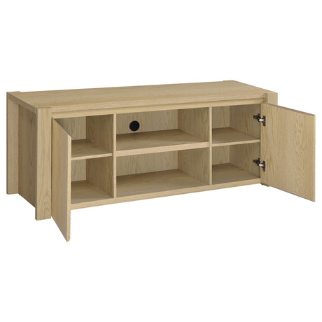 Laurelton Light Oak 60-inch 2-Door TV Stand Media Console by Coaster at Eve Furniture