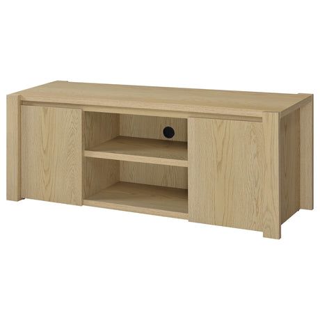 Laurelton Light Oak 60-inch 2-Door TV Stand Media Console by Coaster at Eve Furniture