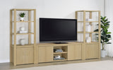 Laurelton Light Oak 78-inch 4-door TV Stand Media Console by Coaster at Eve Furniture