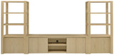Laurelton Light Oak 78-inch 4-door TV Stand Media Console by Coaster at Eve Furniture