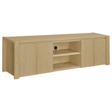 Laurelton Light Oak 78-inch 4-door TV Stand Media Console by Coaster at Eve Furniture