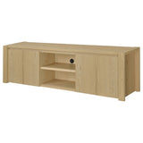 Laurelton Light Oak 78-inch 4-door TV Stand Media Console by Coaster at Eve Furniture
