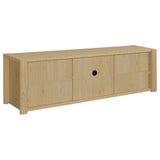 Laurelton Light Oak 78-inch 4-door TV Stand Media Console by Coaster at Eve Furniture