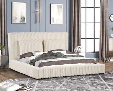 Lauren Beige Queen Platform Bed by Happy Homes at Eve Furniture