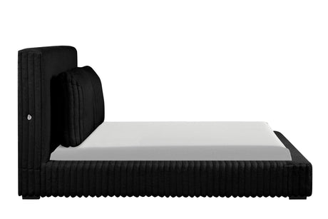 Lauren Black King Platform Bed by Happy Homes at Eve Furniture