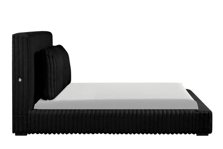 Lauren Black Queen Platform Bed by Happy Homes at Eve Furniture