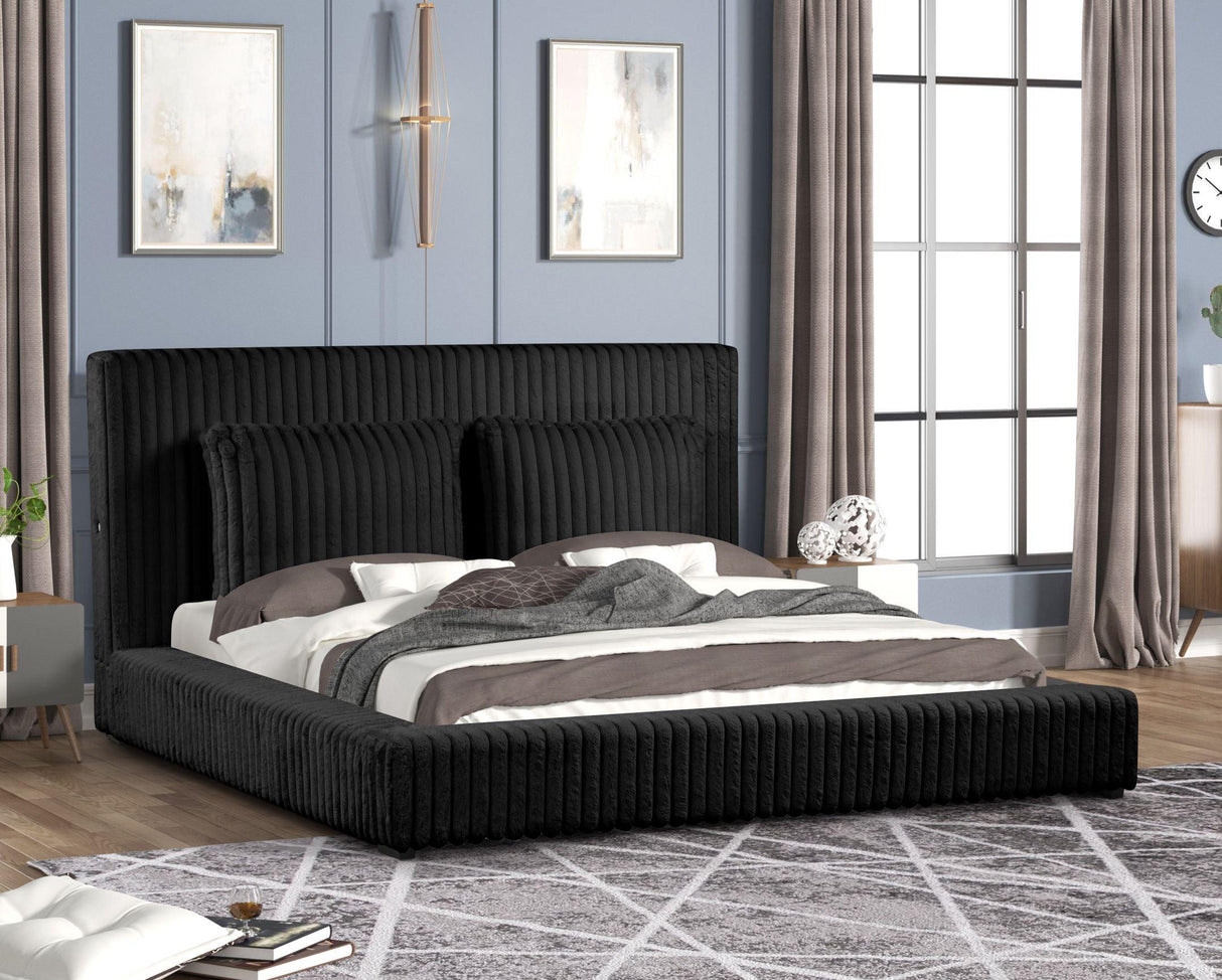 Lauren Black King Platform Bed by Happy Homes at Eve Furniture