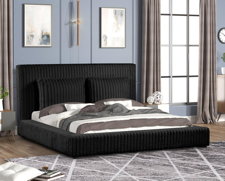 Lauren Black King Platform Bed by Happy Homes at Eve Furniture