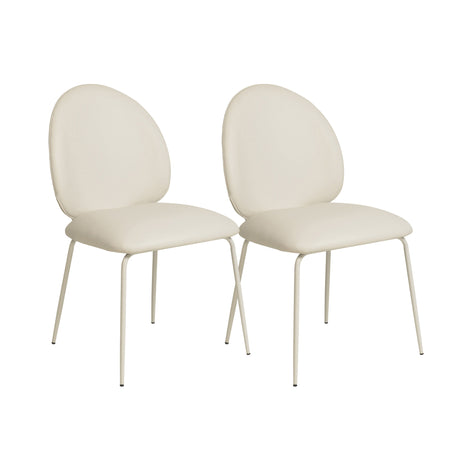 Lauren Performance Vegan Leather Kitchen Chairs - Set of 2 by TOV Furniture at Eve Furniture