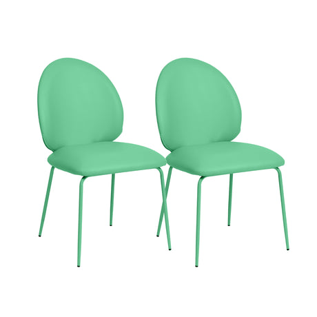 Lauren Performance Vegan Leather Kitchen Chairs - Set of 2 by TOV Furniture at Eve Furniture