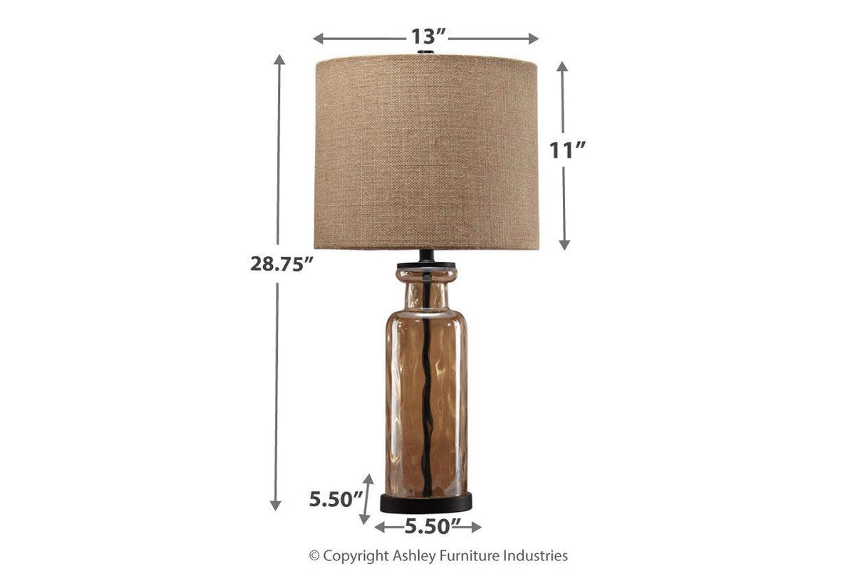 Laurentia Champagne Table Lamp by Ashley at Eve Furniture