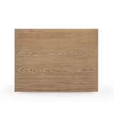 Laurentis 23.5" Light Taupe Suede and Wood 3-Drawer Nightstand by TOV Furniture at Eve Furniture