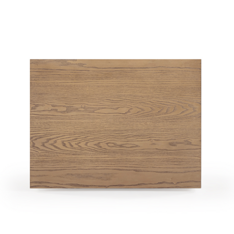 Laurentis 23.5" Light Taupe Suede and Wood 3-Drawer Nightstand by TOV Furniture at Eve Furniture