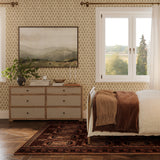 Laurentis 64" Light Taupe Suede and Wood 6-Drawer Dresser by TOV Furniture at Eve Furniture